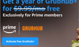 GrubHub+ from Amazon Prime